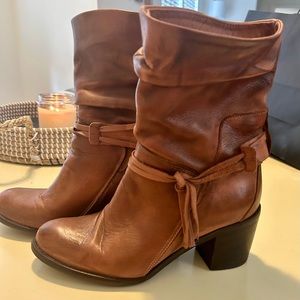 Italian leather boots